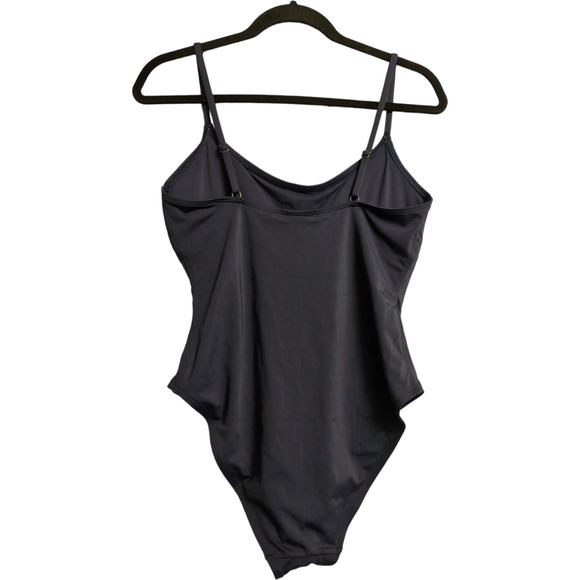 Andie Amalfi One Piece Navy Blue Scoop Neck Adjustable Straps Swim Size L New - Picture 4 of 10